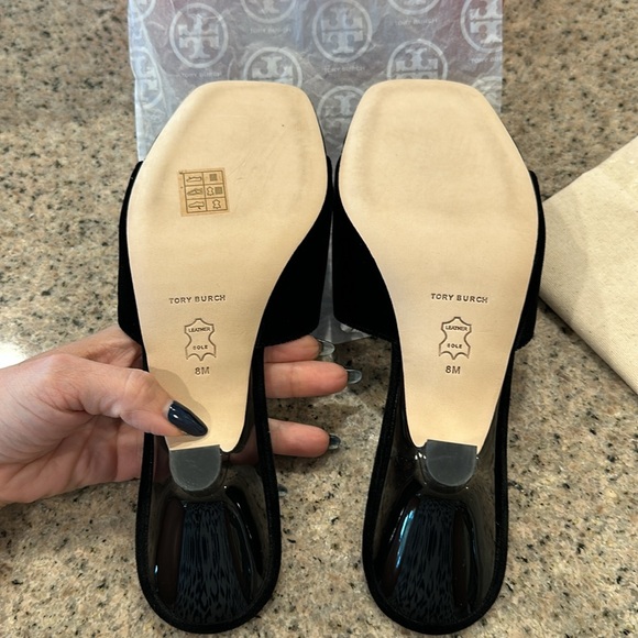 Tory Burch Women's Eleanor Pavé
Kitten Heel Sandals - Picture 5 of 10